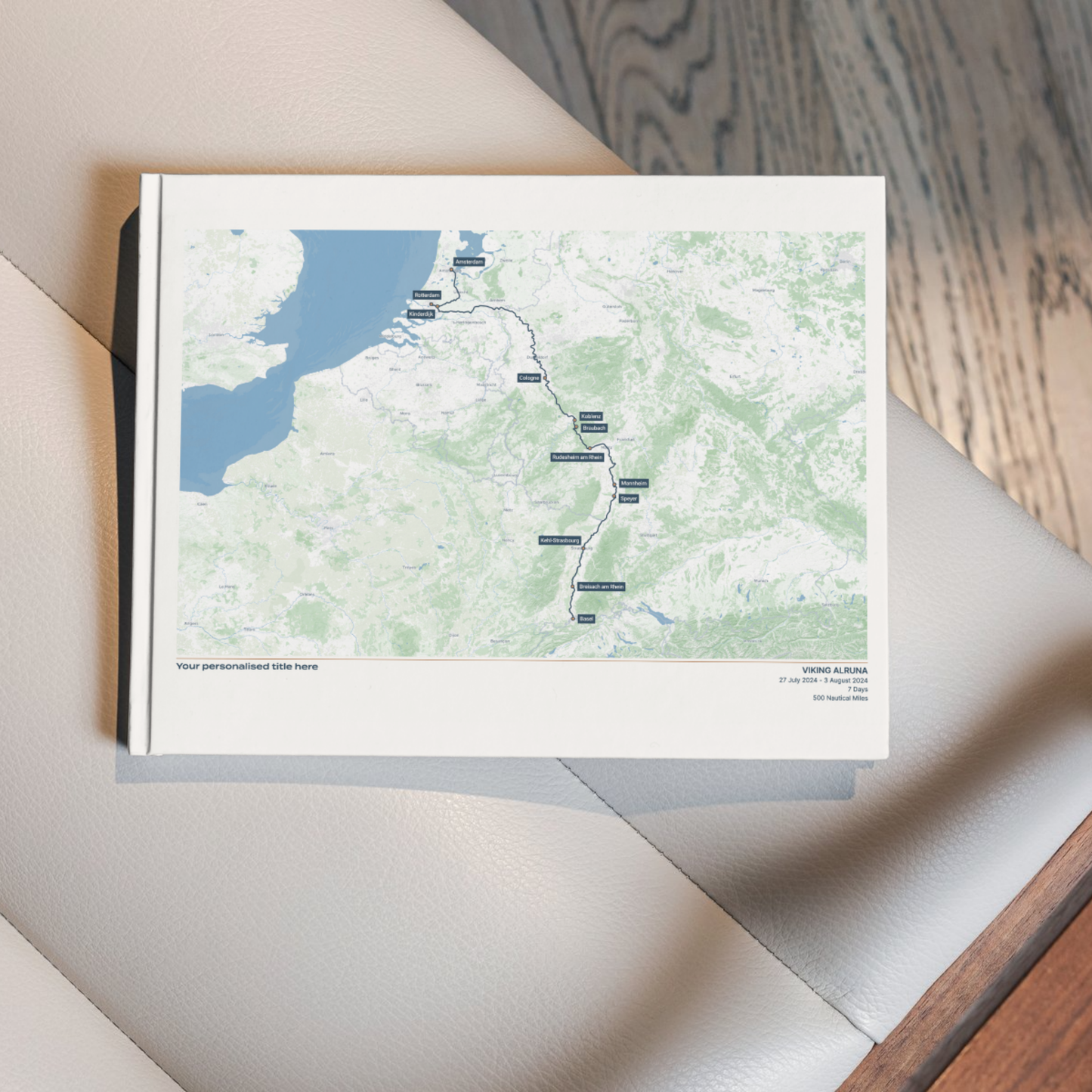 Digital Custom River Cruise Map