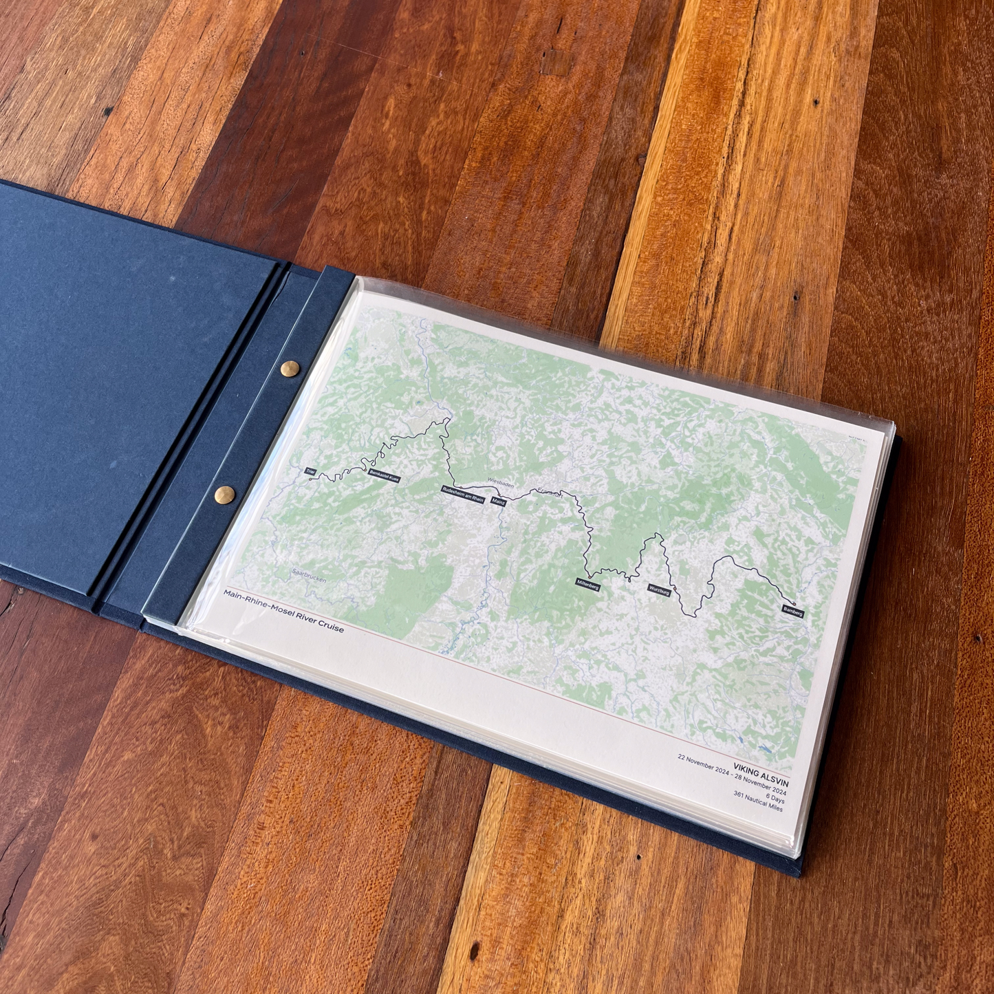 Custom River Cruise Album Map