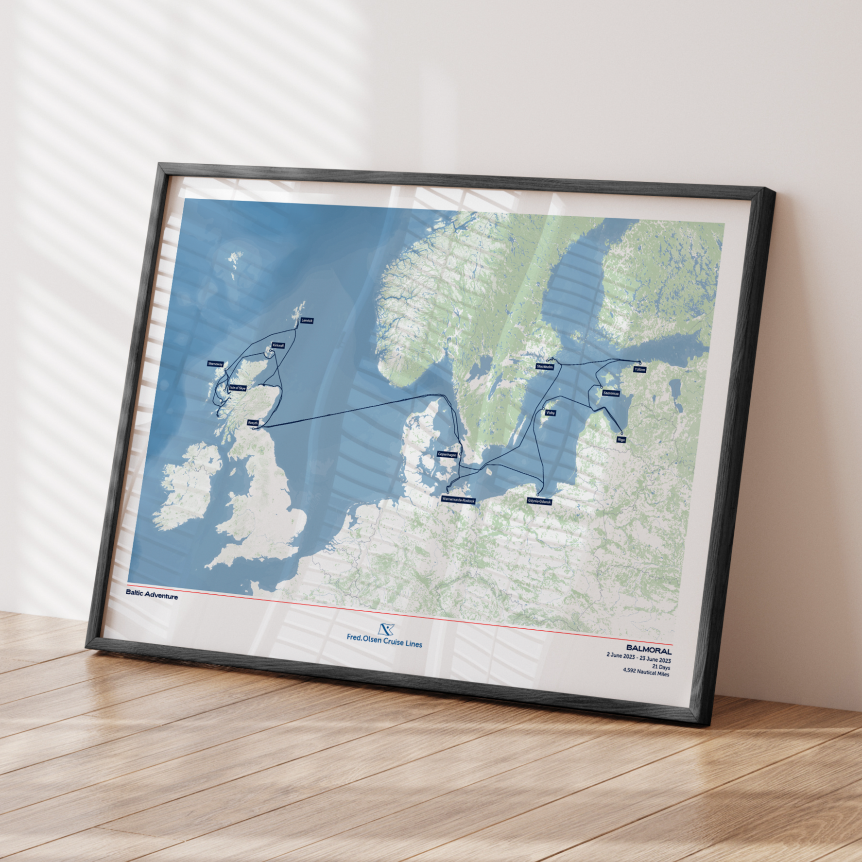 Olsen Custom Cruise Map – The Cruise Maps - Main Image