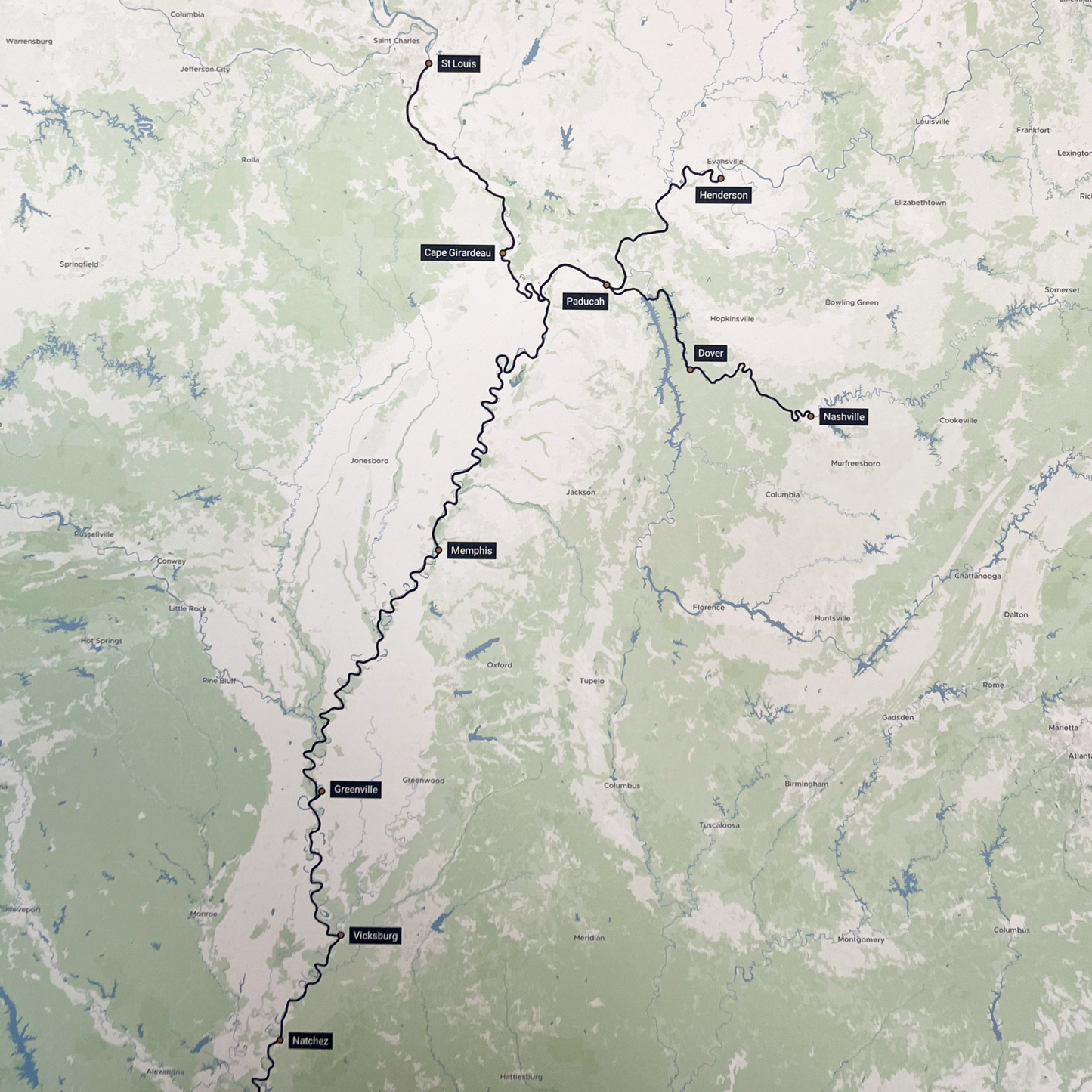 Custom River Cruise Album Map