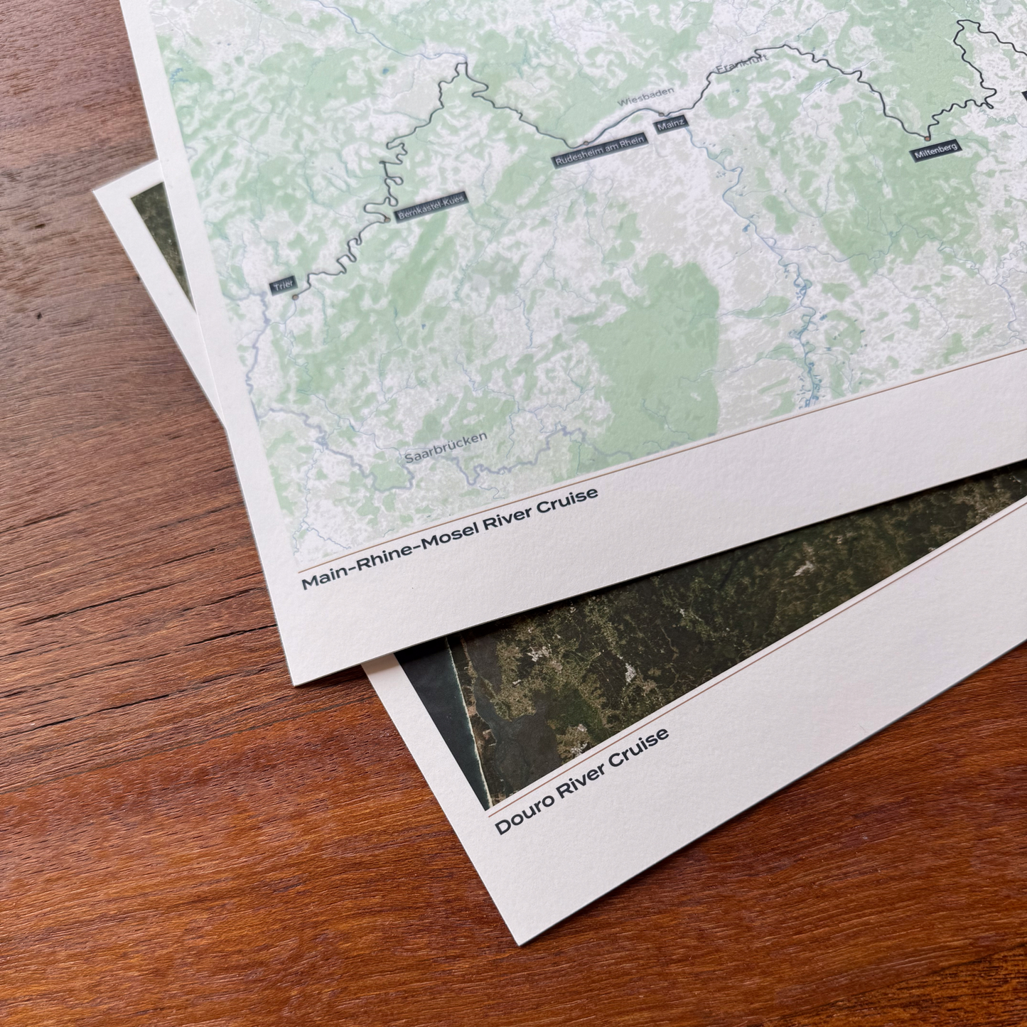 Custom River Cruise Album Map - Satellite