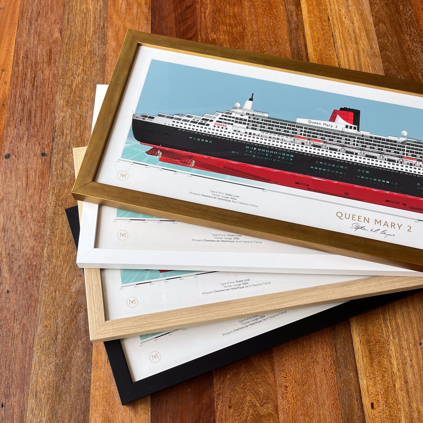 Queen Mary 2 Scale Ship Portrait