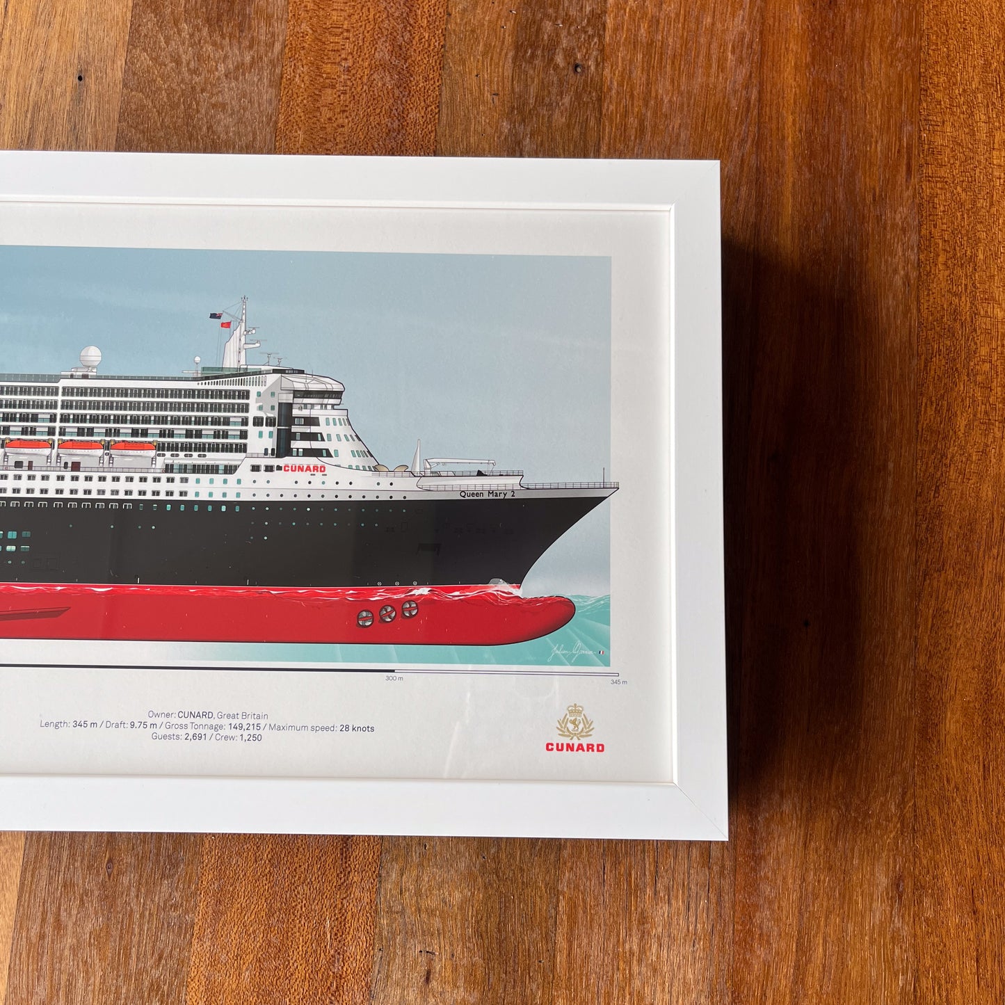 Queen Mary 2 Scale Ship Portrait