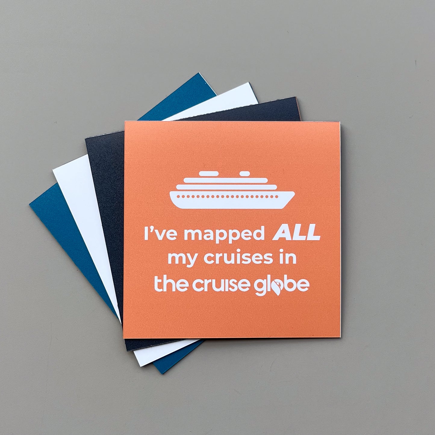 The Cruise Globe Magnets (set of 4)