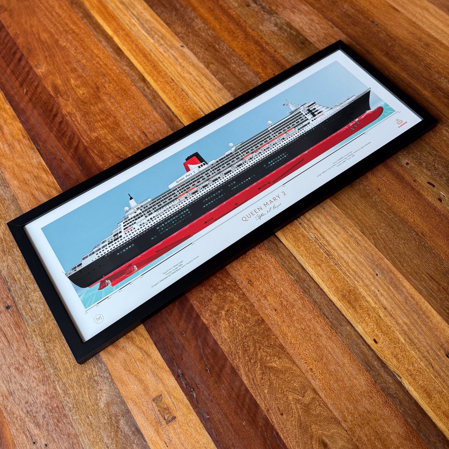 Queen Mary 2 Scale Ship Portrait