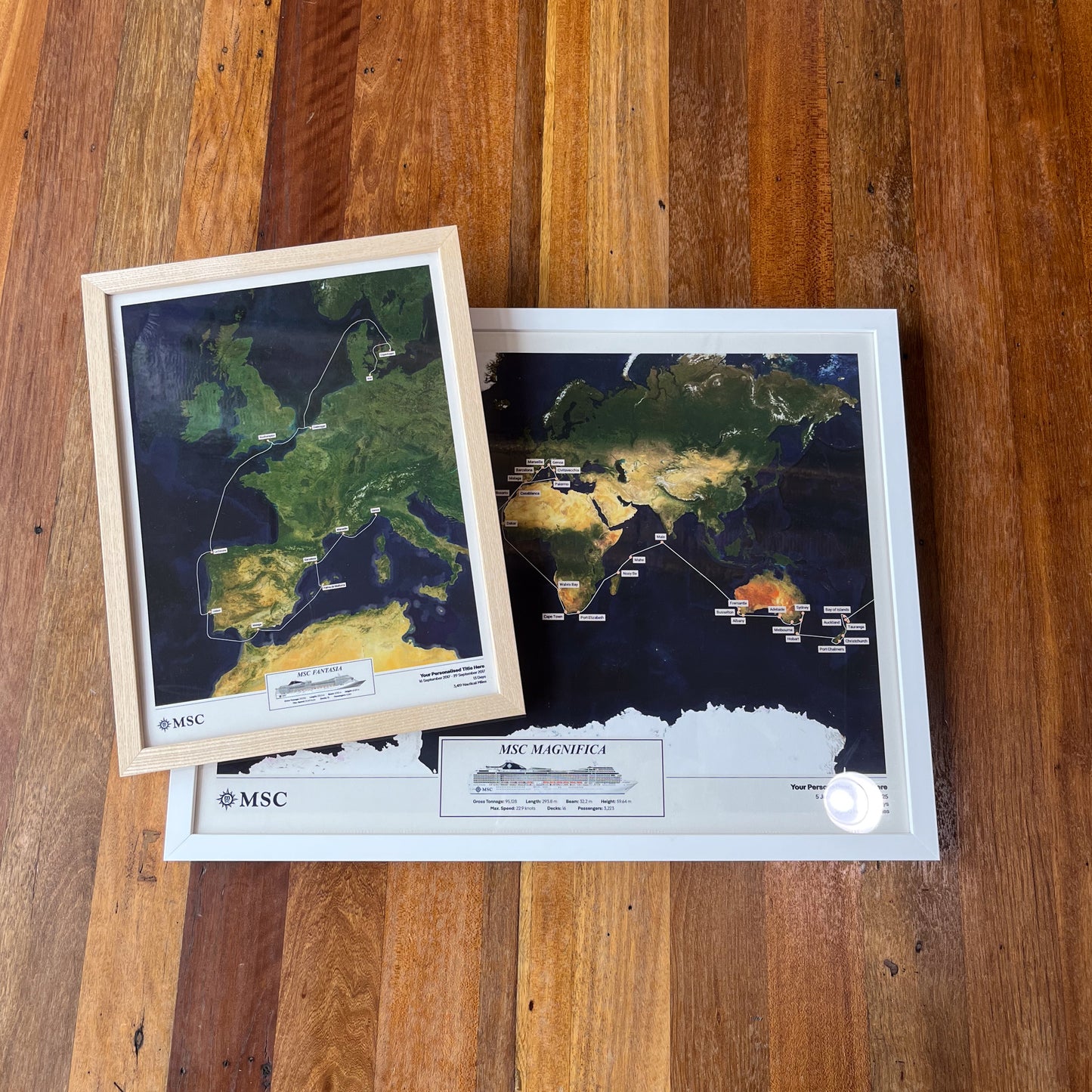 MSC Cruise Map - Satellite
