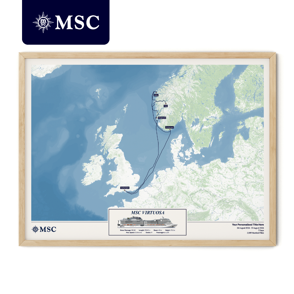 MSC Cruise Map