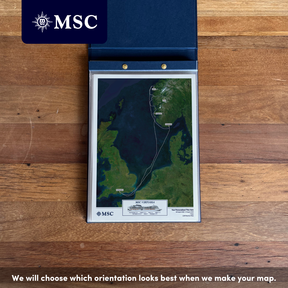 MSC Cruise Map - Satellite