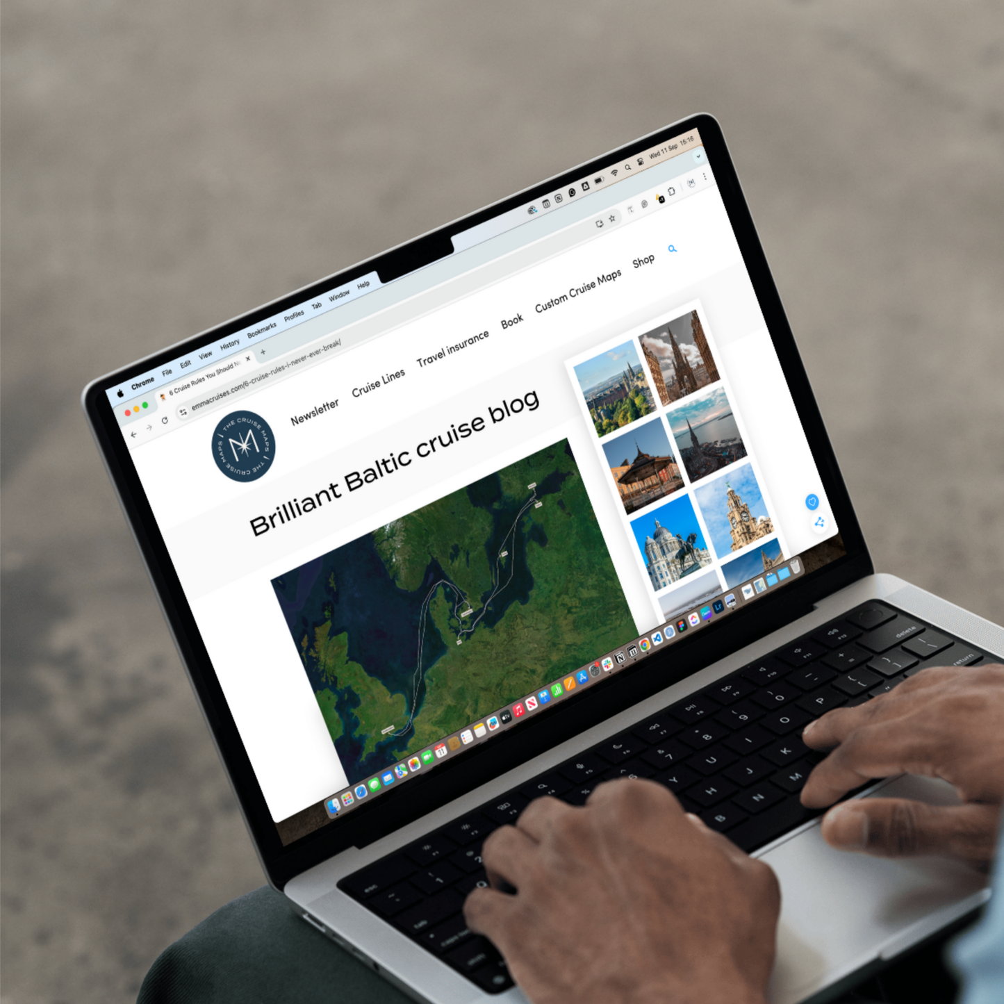MSC Digital Cruise Map - Satellite