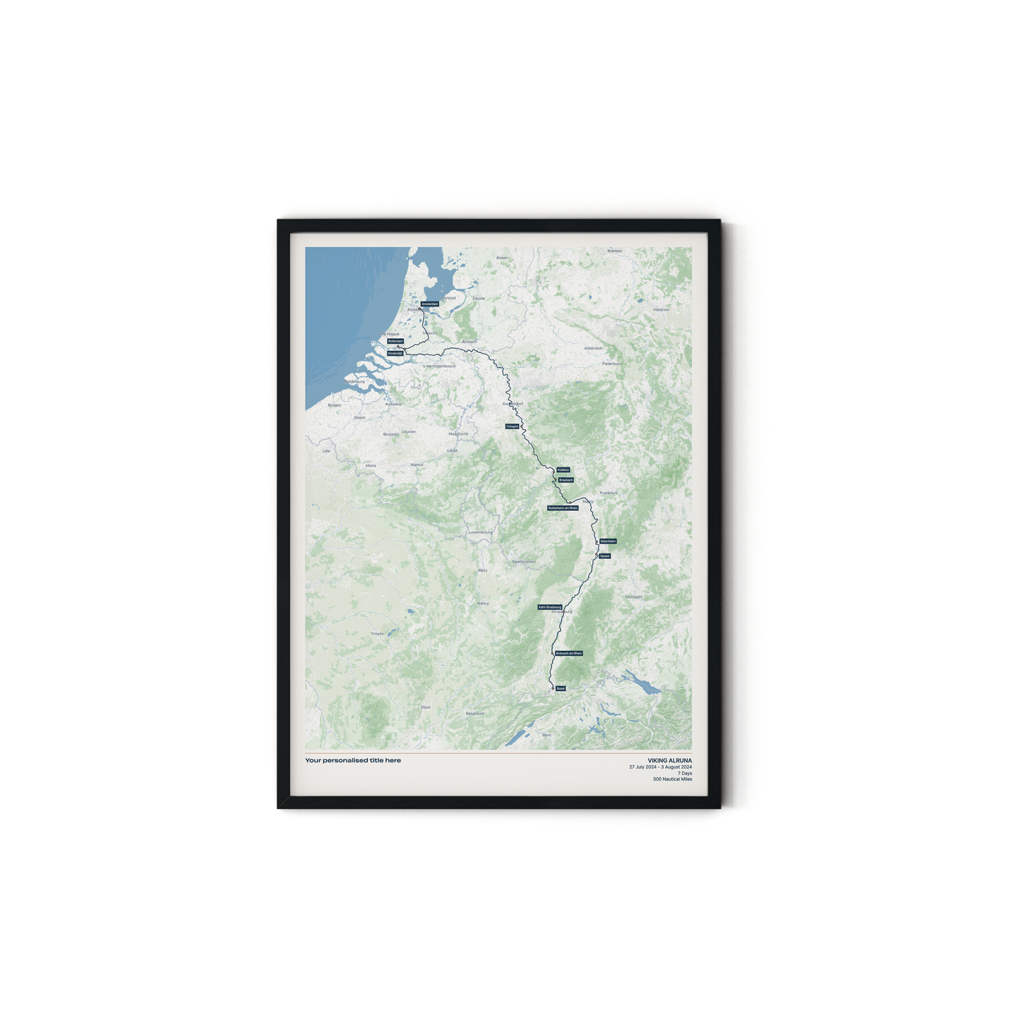 Custom River Cruise Map