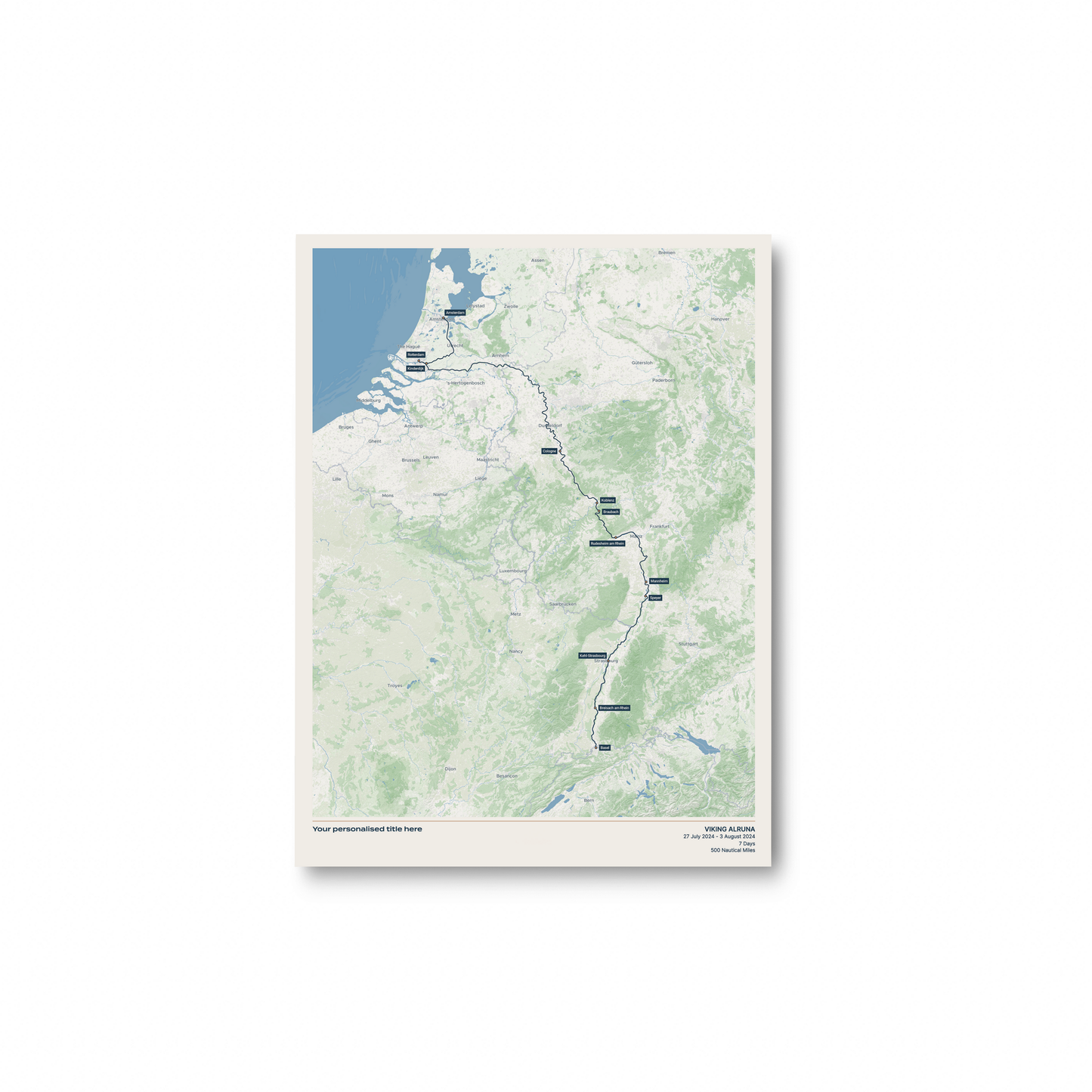 Custom River Cruise Map