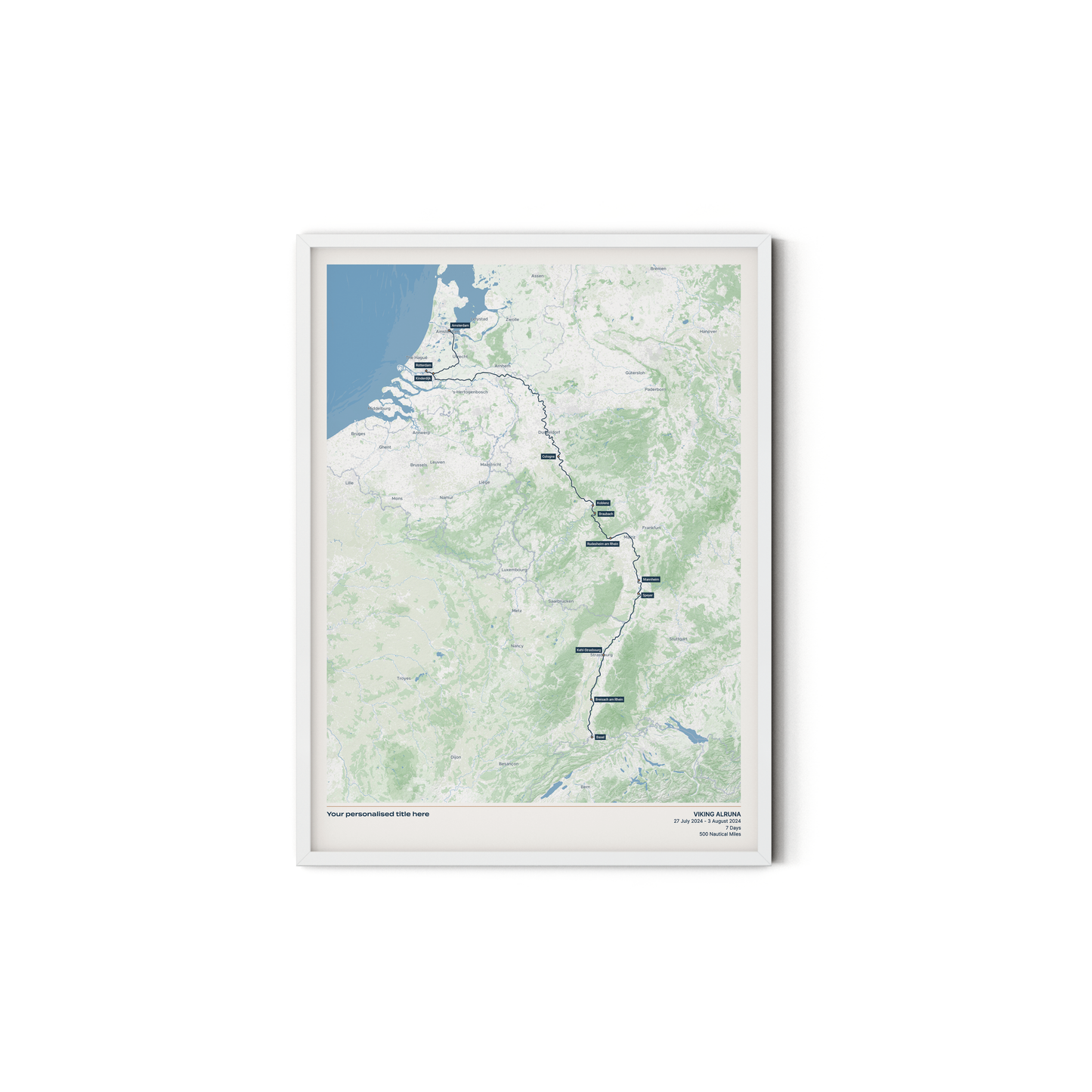 Custom River Cruise Map