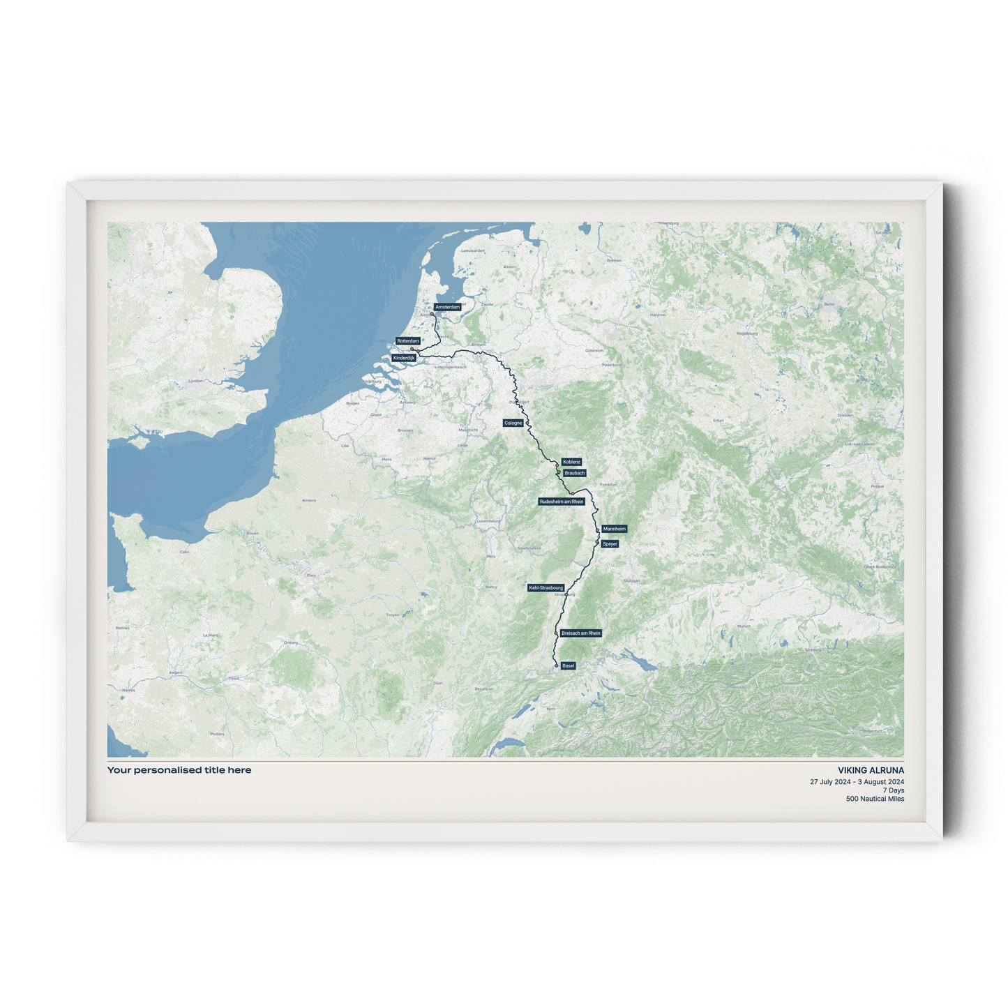 Custom River Cruise Map