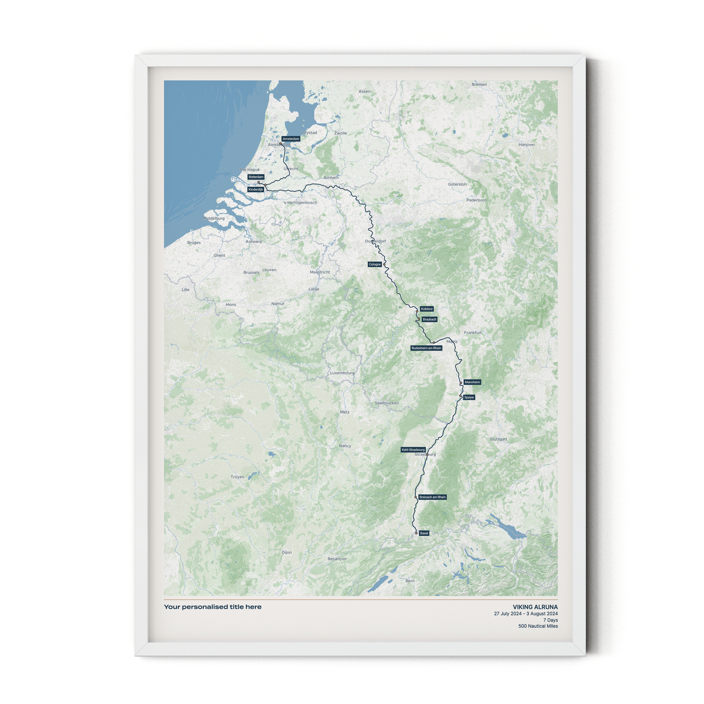 Custom River Cruise Map