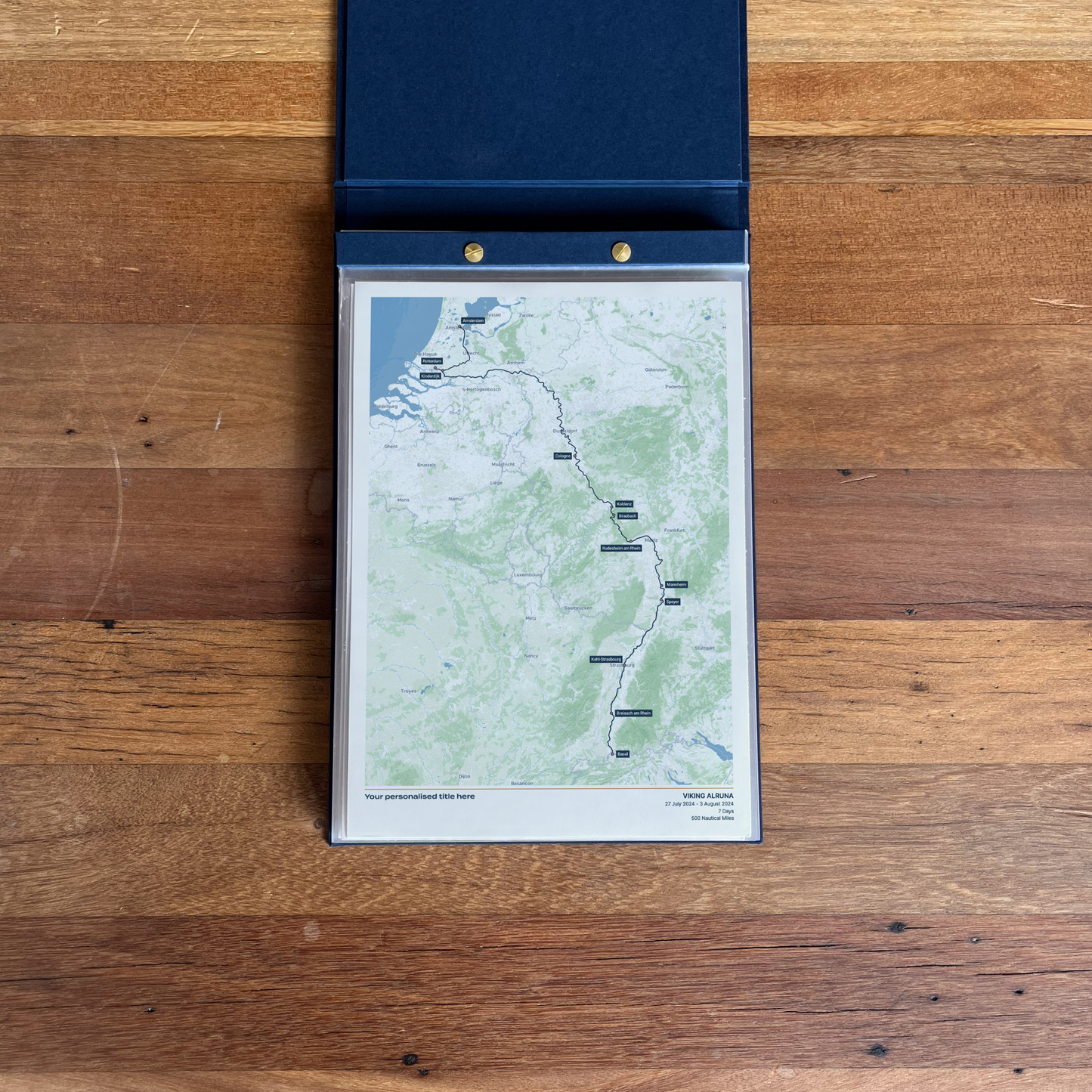 Custom River Cruise Album Map