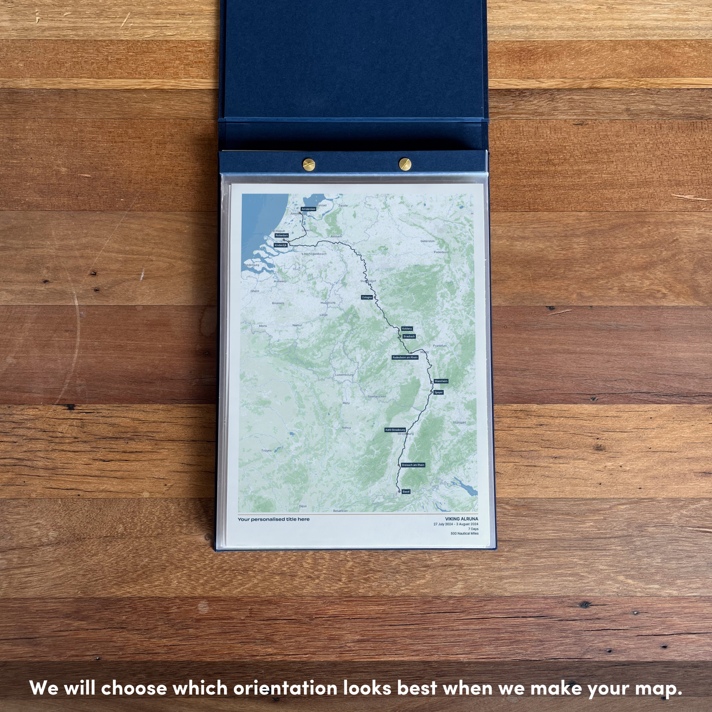 Custom River Cruise Album Map