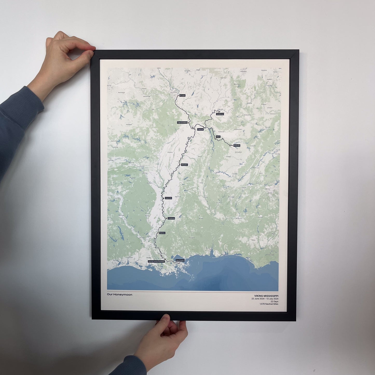 Custom River Cruise Map