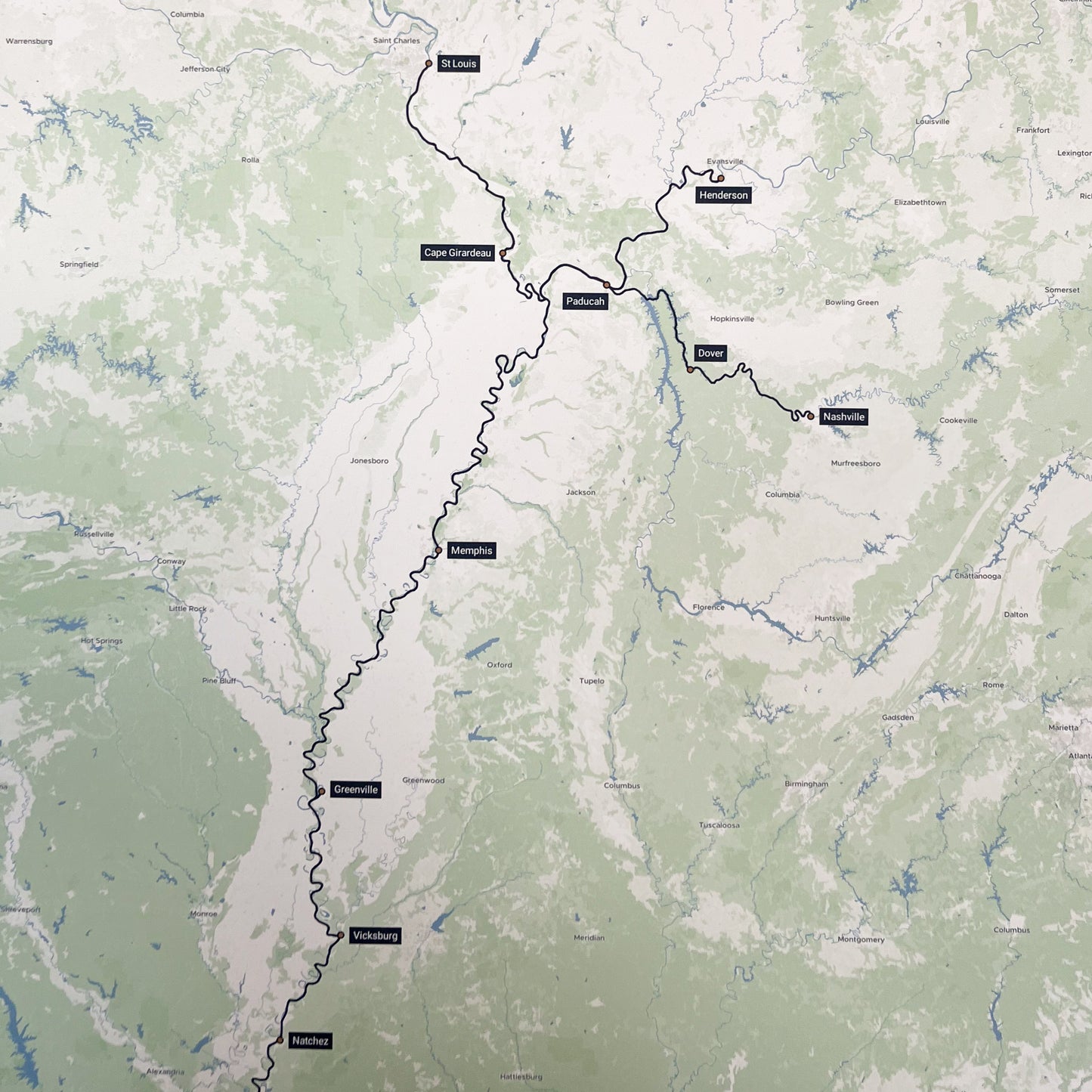 Custom River Cruise Map