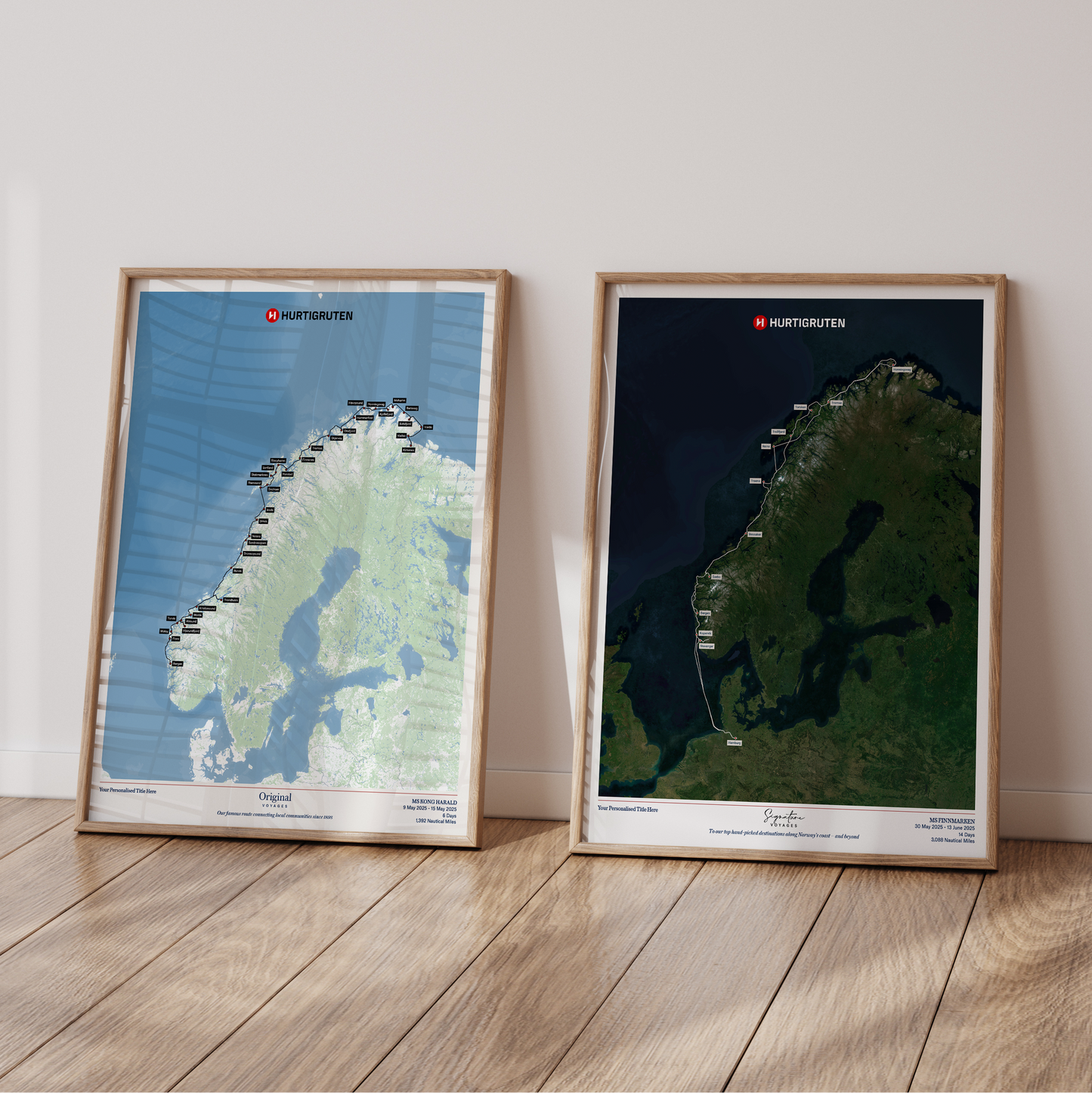 Hurtigruten Cruise Map
