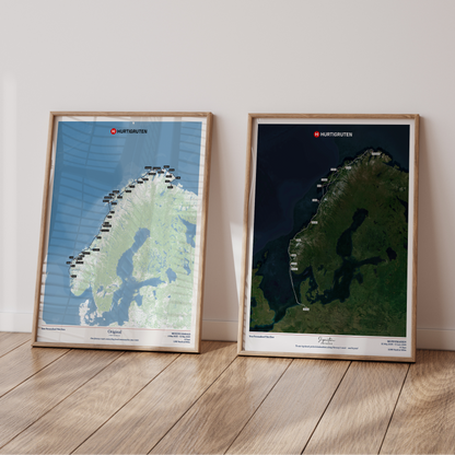 Hurtigruten Cruise Map