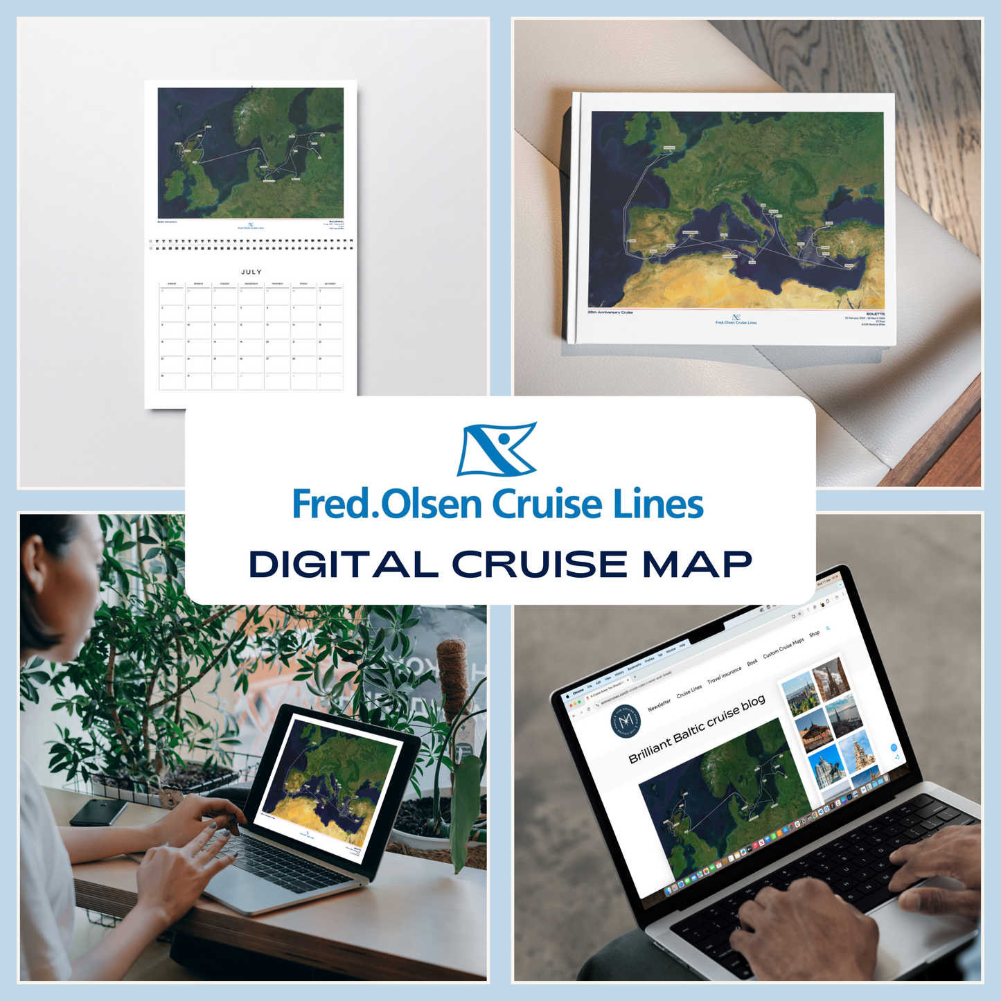 Fred. Olsen Digital Cruise Map - Satellite