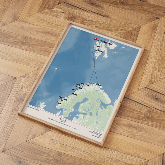 Hurtigruten Cruise Map