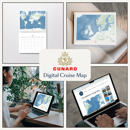 The Cunard Digital Cruise Map