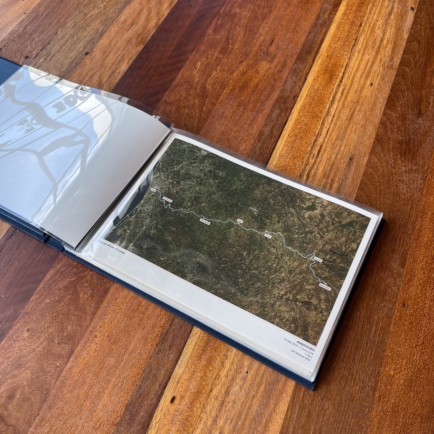 Custom River Cruise Album Map - Satellite