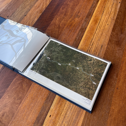 Custom River Cruise Album Map - Satellite