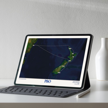 P&O Cruises Australia Digital Map - Satellite