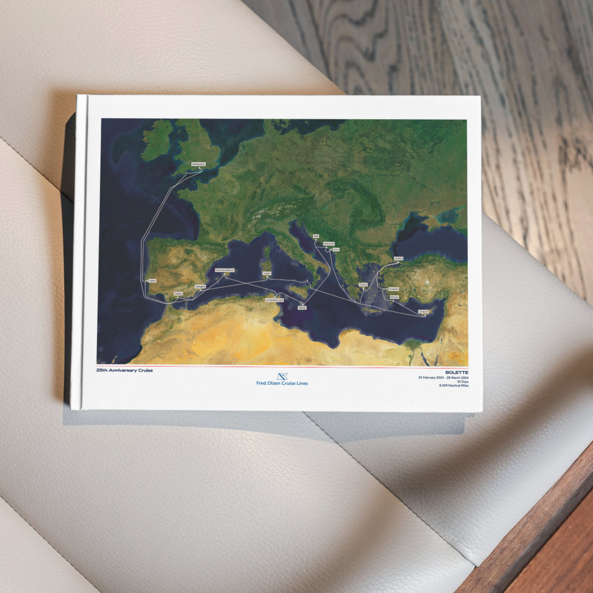 Fred. Olsen Digital Cruise Map - Satellite – The Cruise Maps