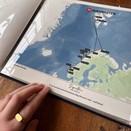Hurtigruten Cruise Map