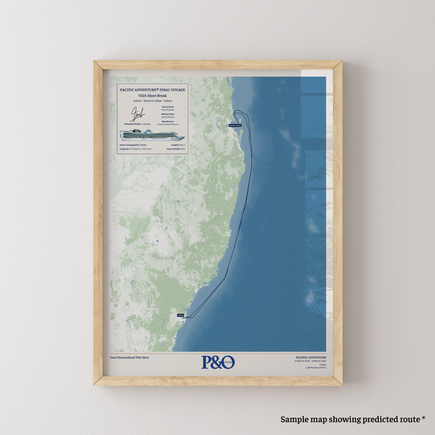 P&O Australia Final Voyages Special Edition Maps