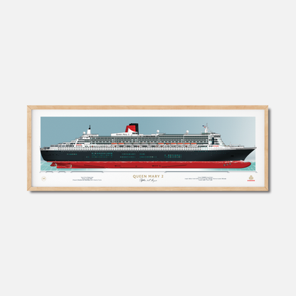 Queen Mary 2 Scale Ship Portrait