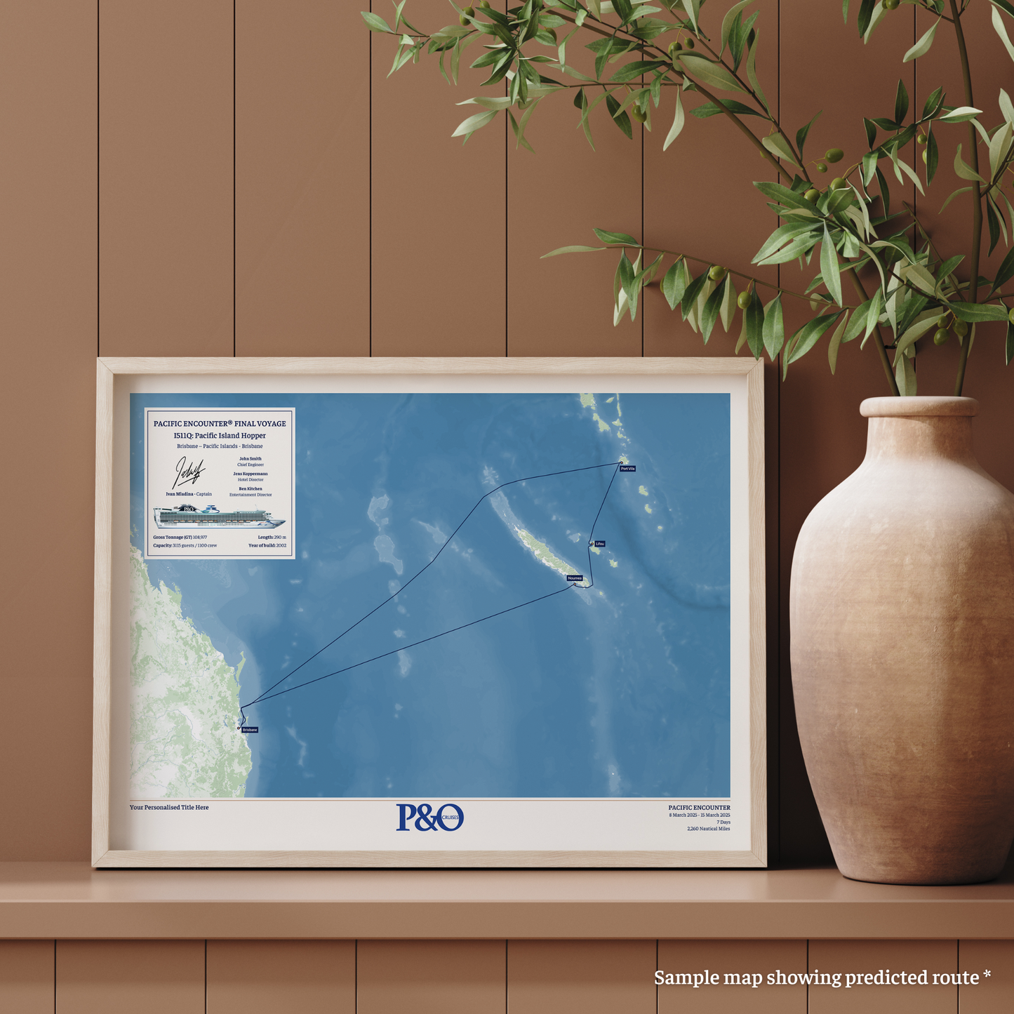 P&O Australia Final Voyages Special Edition Maps