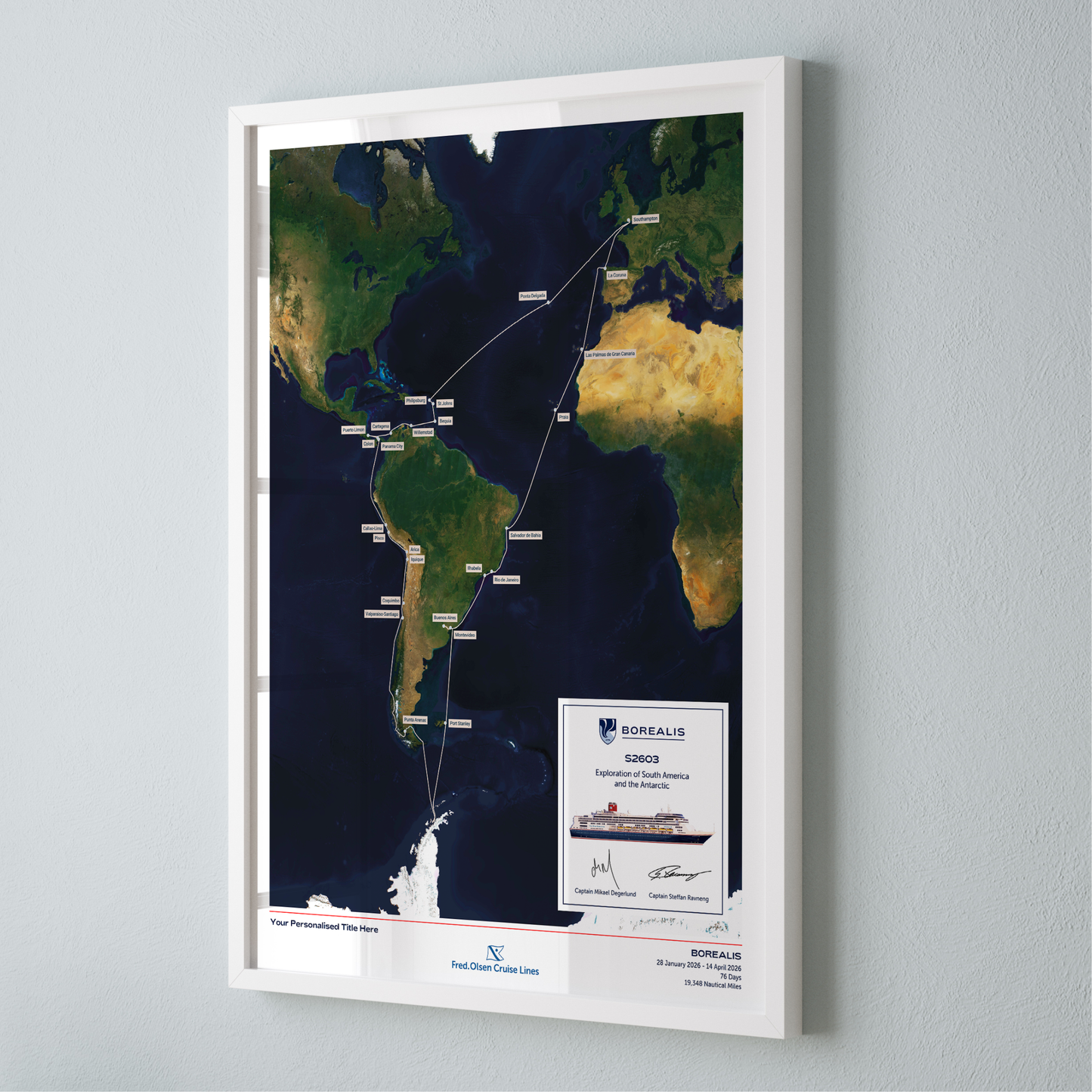 South American and Antarctic Voyage 2026 Special Edition - Satellite