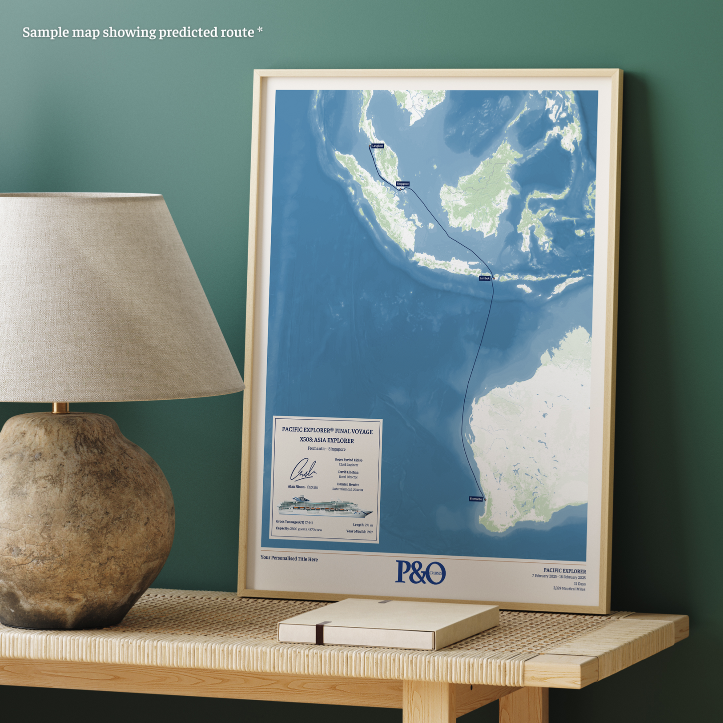 P&O Australia Final Voyages Special Edition Maps