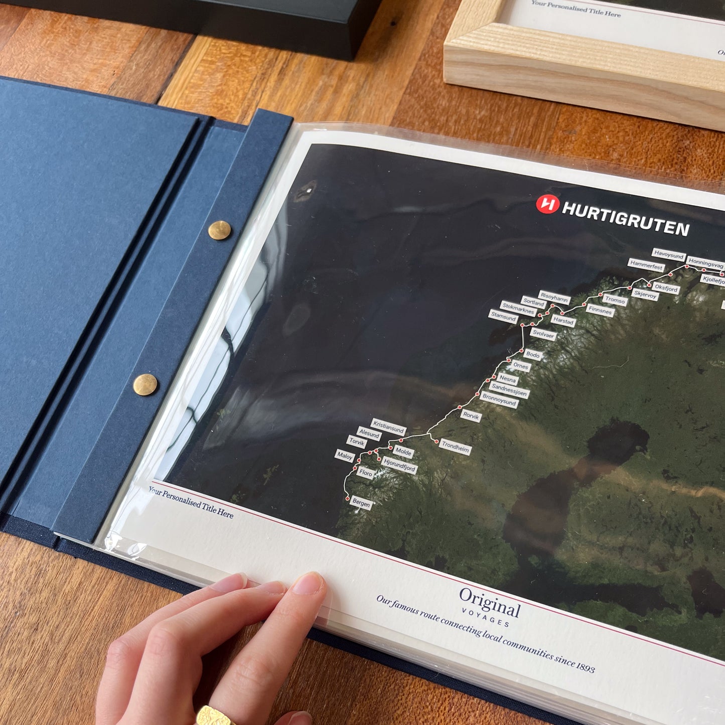 Hurtigruten Cruise Map - Satellite
