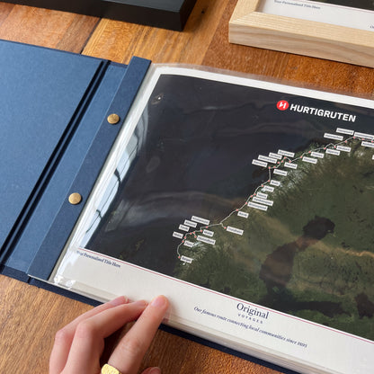 Hurtigruten Cruise Map - Satellite