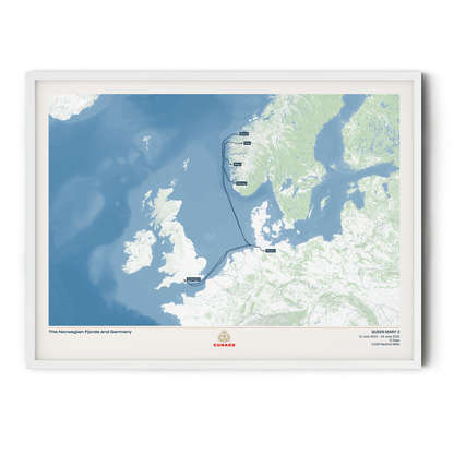 The Cunard Cruise Map