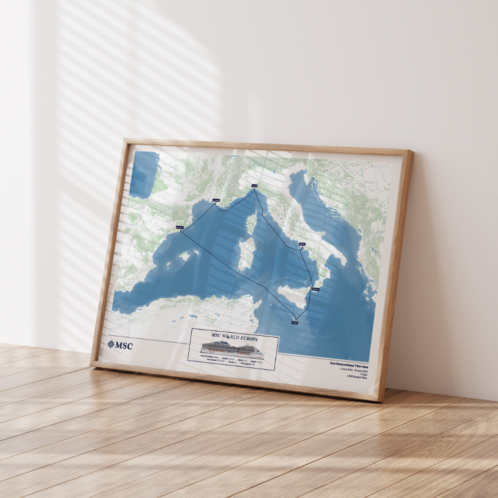 MSC Cruise Map
