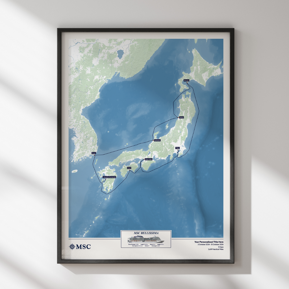 MSC Cruise Map