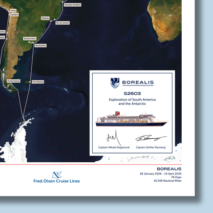 South American and Antarctic Voyage 2026 Special Edition - Satellite