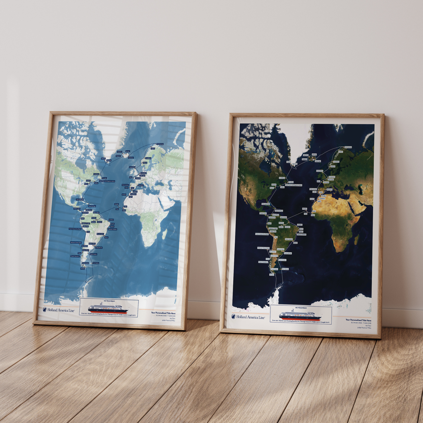 Holland America Cruise Map - Satellite