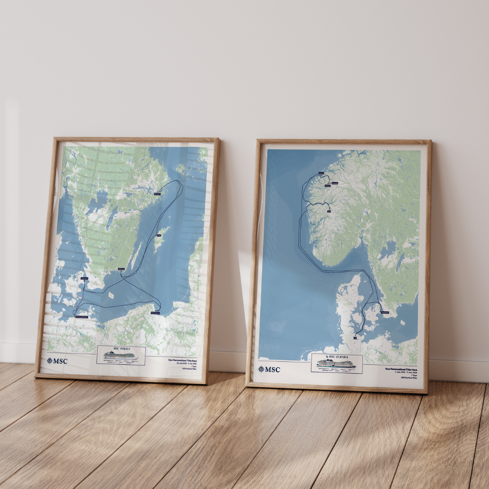 MSC Cruise Map
