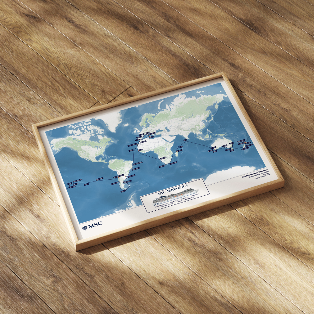 MSC Cruise Map