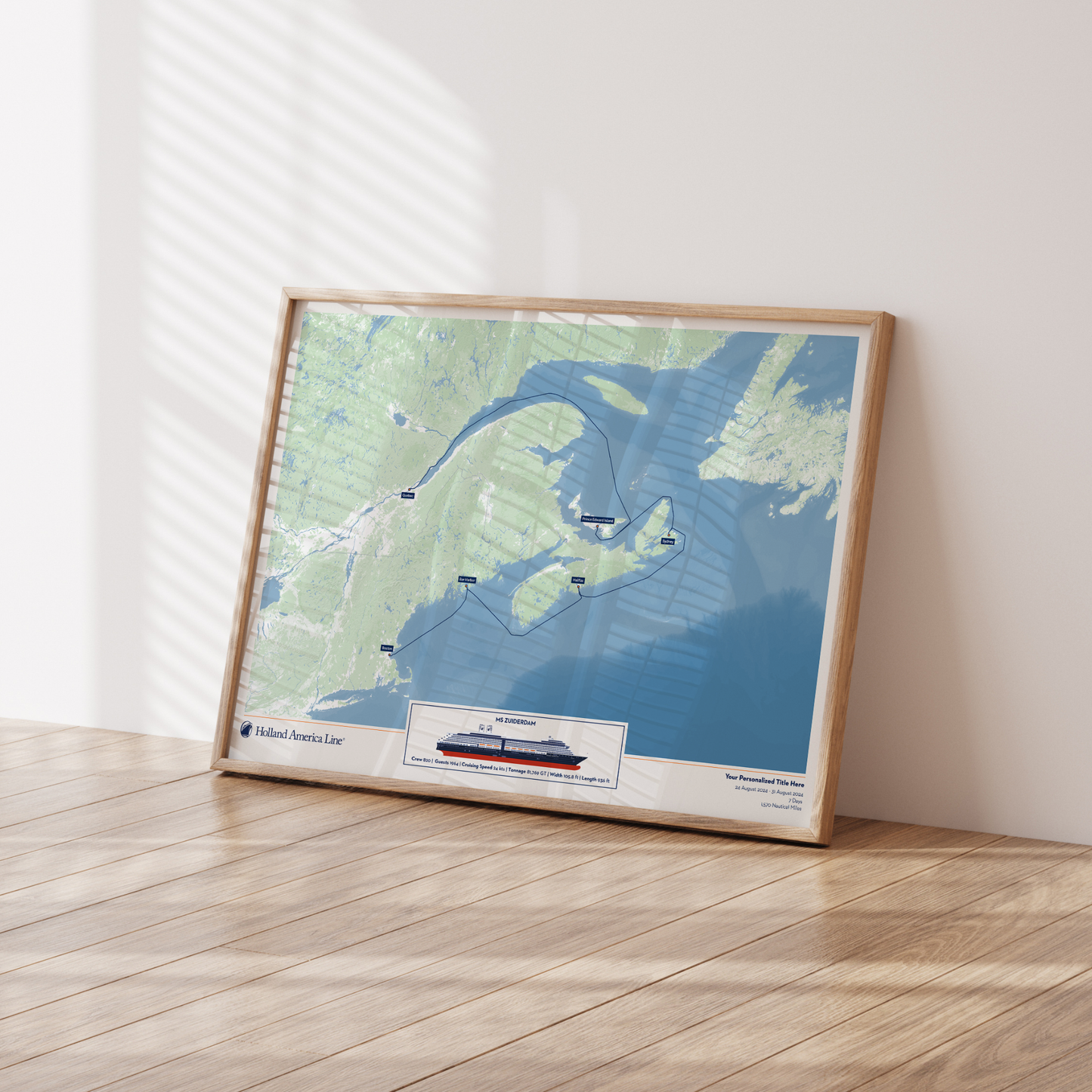 Holland America Cruise Map