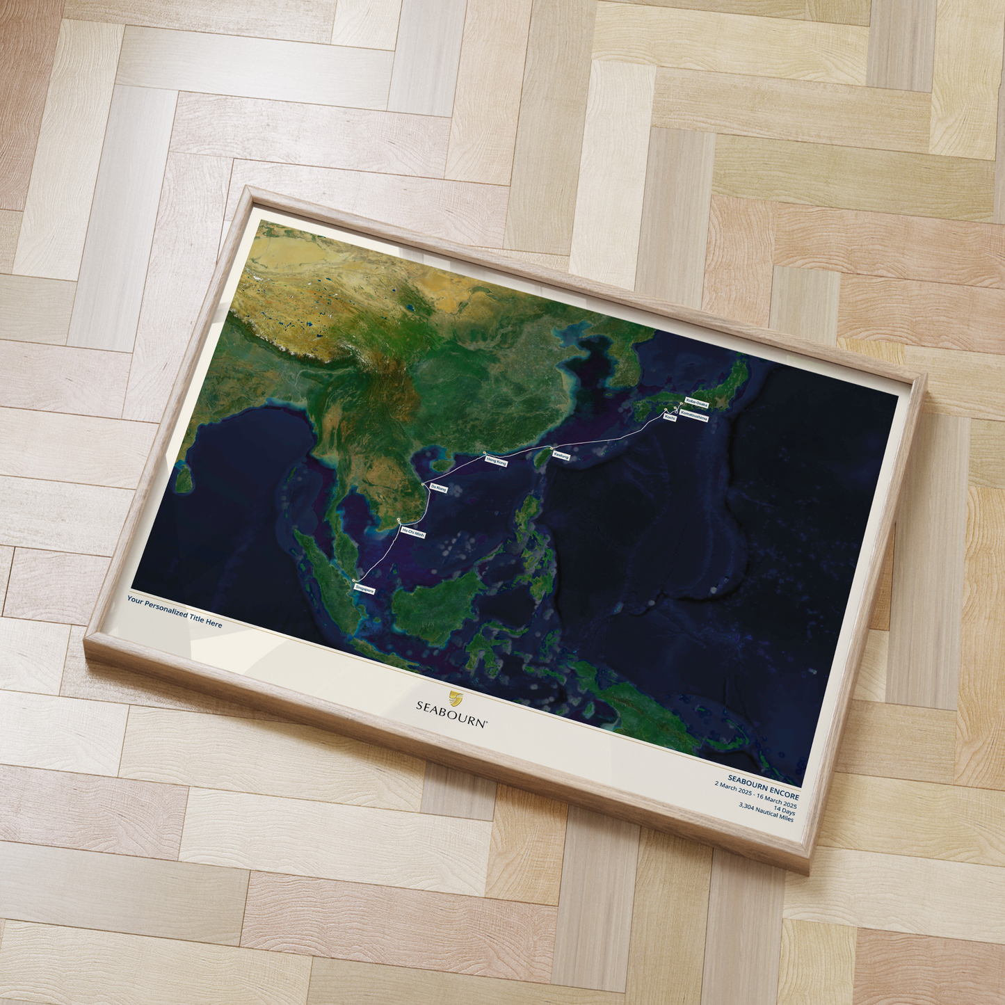 Seabourn Cruise Map - Satellite