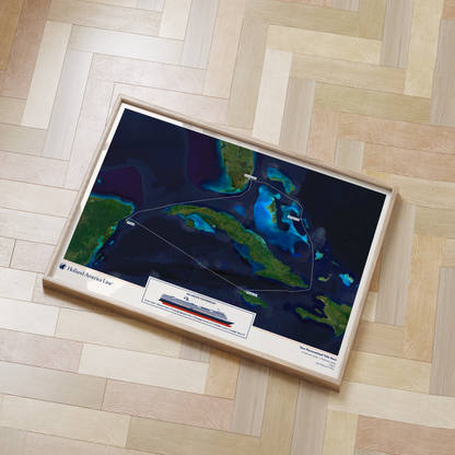 Holland America Cruise Map - Satellite