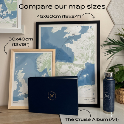 HX Cruise Map - Satellite